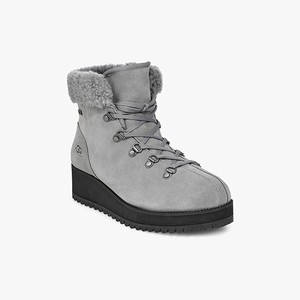 Ugg Birch Lace-Up Shearling Women All-Weather Boots Grey (3798YLMGA)